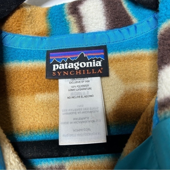 Patagonia Synchilla Aztec Snap-T Pullover Size Small - Picture 3 of 7